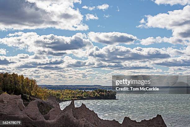 chimney bluffs state park - lake ontario stock pictures, royalty-free photos & images