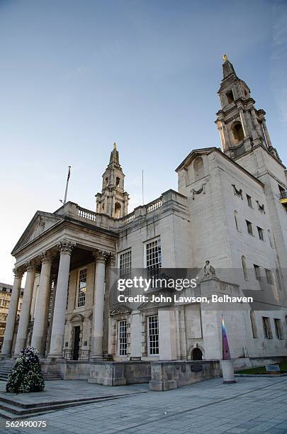 leeds civic hall, leeds, west yorkshire - leeds town hall bildbanksfoton och bilder