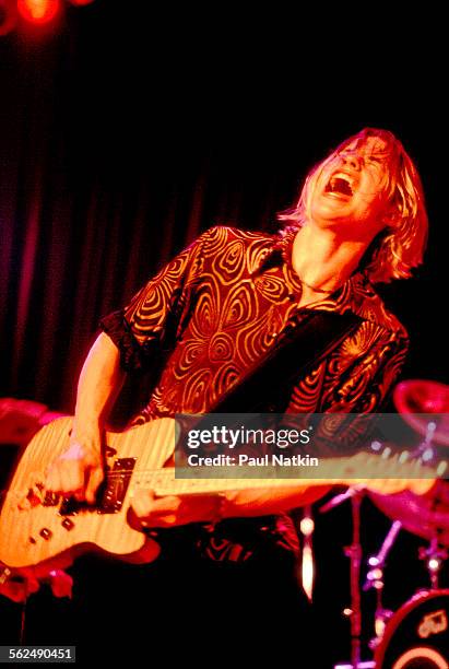 American Blues musician Jonny Lang performs on stage at the House of Blues, Chicago, Illinois, June 24, 1997.