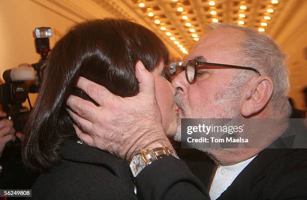 Singer Nathalie Kollo and Udo Walz attend the Artists Against AIDS Charity Gala on November 21, 2005 in Berlin, Germany.