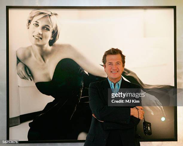 Photographer Mario Testino attends the press view for "Diana, Princess Of Wales By Mario Testino" at Kensington Palace on November 22, 2005 in...