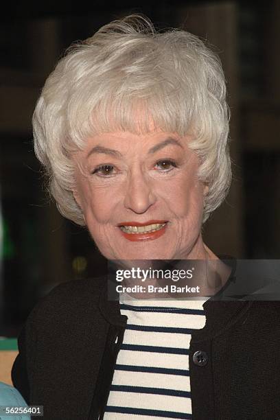 Actress Bea Arthur signs copies of "The Golden Gilrs Season 3" DVD at Barnes & Noble on November 22, 2005 in New York City.