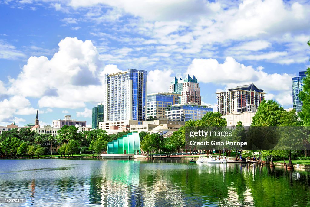 Lake Eola view in Orlando Florida