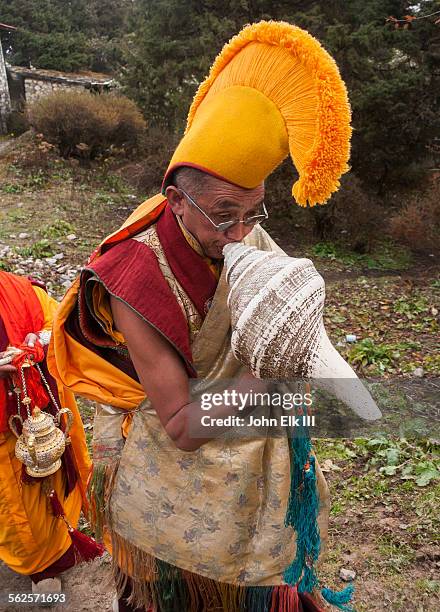 Monk Conch Shell Photos and Premium High Res Pictures - Getty Images