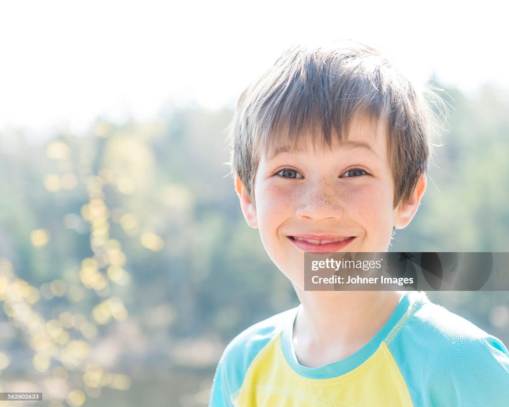 Portrait of smiling boy