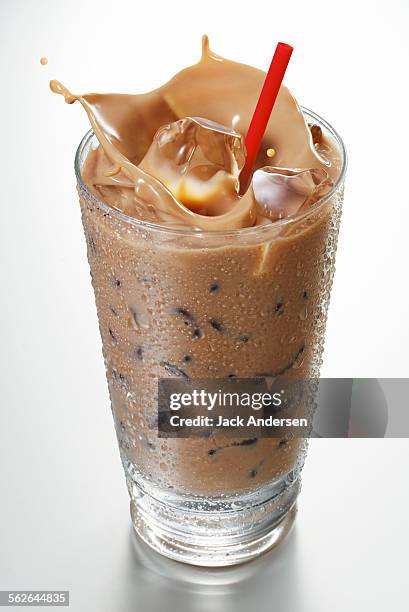 iced coffee - coffee drink splash stock pictures, royalty-free photos & images