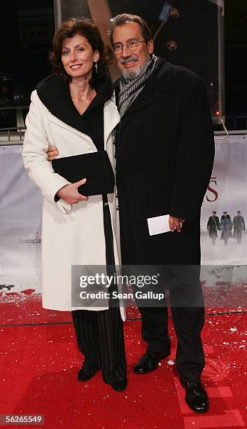 Actress Marijam Agischewa and her husband Georg Alexander attend the German premiere of the film "Merry Christmas" November 23, 2005 in Berlin,...