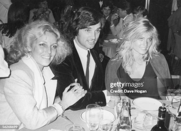 Footballer George Best with his wife, the former Miss World Mary Stavin , at the Silver Clef Pop Awards held at the Hotel Intercontinental, London,...