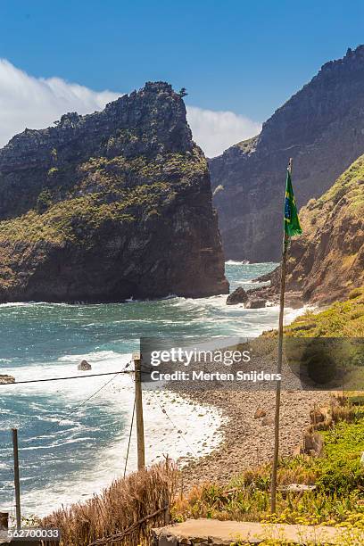 brazilian flag at rocha do navio - navio stock pictures, royalty-free photos & images