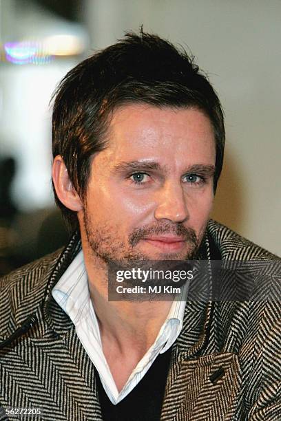 Former Take That band member Jason Orange attends a press conference to announce The Ultimate Tour 2006 at the Berkley Hotel on November 25, 2005 in...