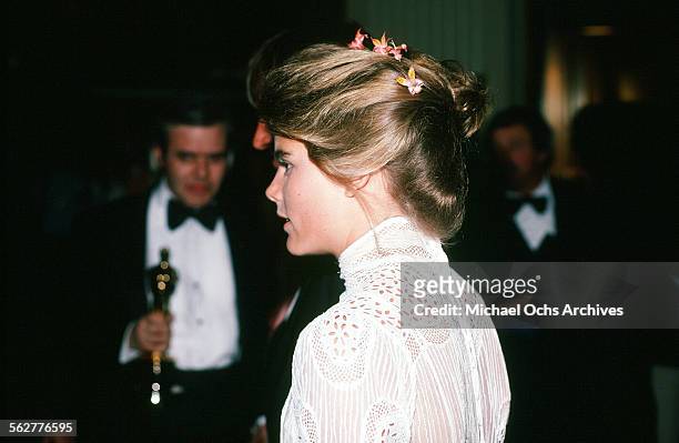 Mariel Hemingway after the 52nd Academy Awards at Dorothy Chandler Pavilion in Los Angeles,California.