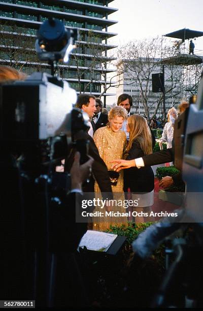 Actress Meryl Streep with husband Don Gummer arrive to the 55th Academy Awards at Dorothy Chandler Pavilion in Los Angeles,California.