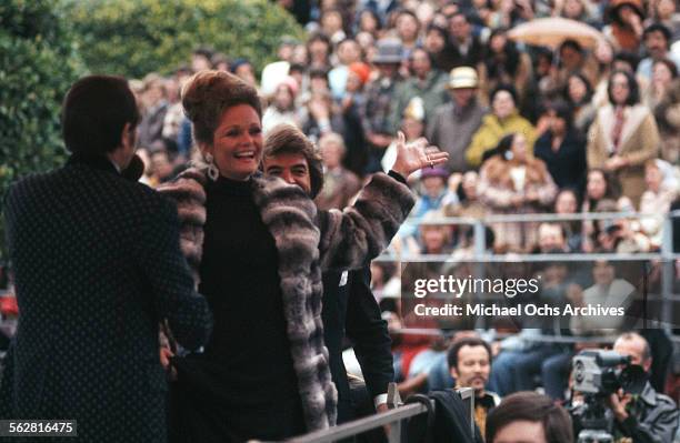 Actress Valerie Perrine arrives to the 47th Academy Awards at Dorothy Chandler Pavilion in Los Angeles,California.