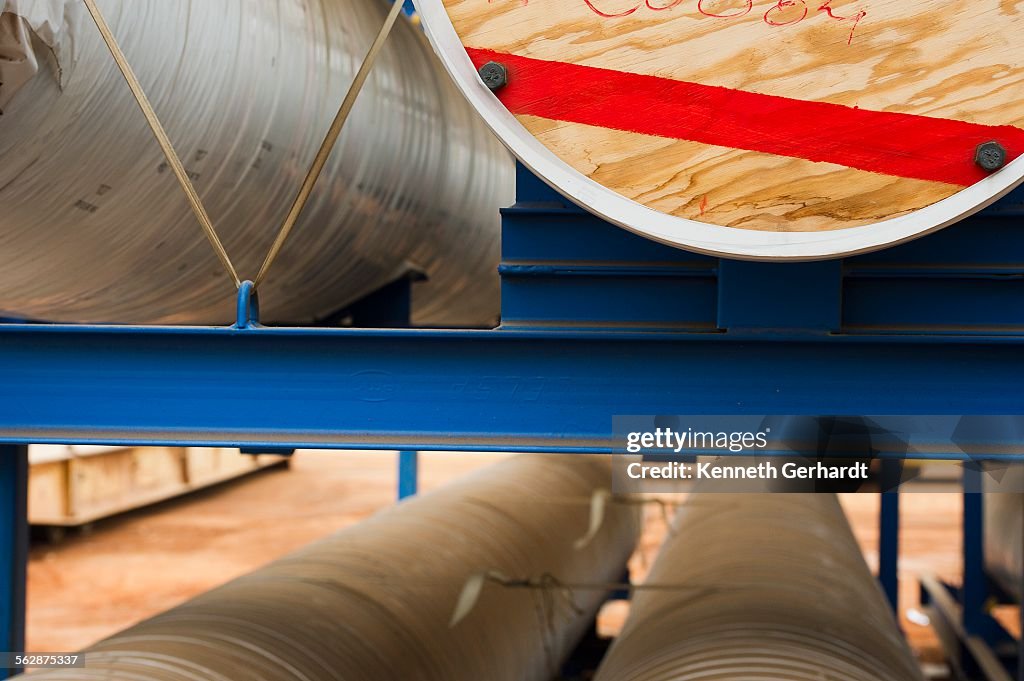 Crude oil pipes, Angola, Luanda Bay