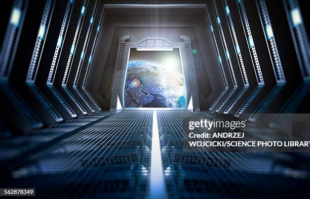 space station interior, illustration - inside of stock-grafiken, -clipart, -cartoons und -symbole