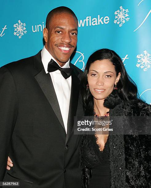 New York Knicks Fan Development Coordinator Jerome Williams and his wife Nicolette attend the 2nd Annual Snowflake Ball at the Waldorf-Astoria Hotel...