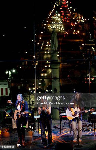 Cathy Henderson, Cassidy and Kristen Henderson of Antigone Rising perform during the 2005 Music Has Power Awards at Jazz at Lincoln Center's, The...