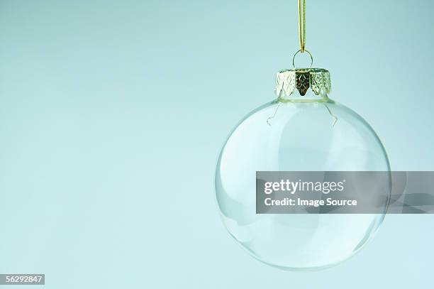 transparent bauble - baubles stock pictures, royalty-free photos & images