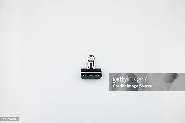 single binder clip - clip stock pictures, royalty-free photos & images