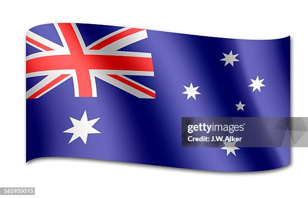 flag of australia - australia-flag-white-background stock illustrations