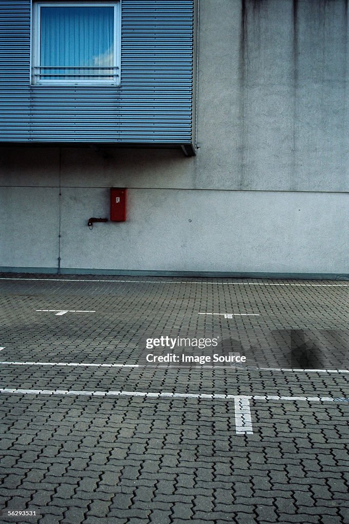 Empty parking lot