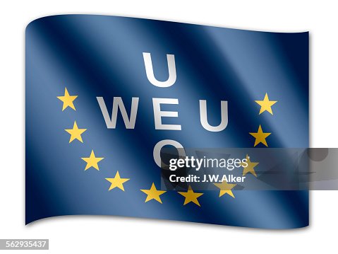 Western European Unity Flag Of The Western European Union Weu High-Res Vector Graphic - Getty ...