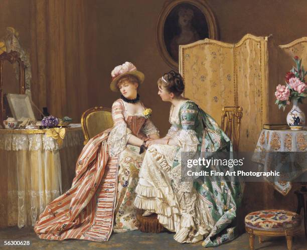 Sharing confidences. Artist b. 1814 d. 1886