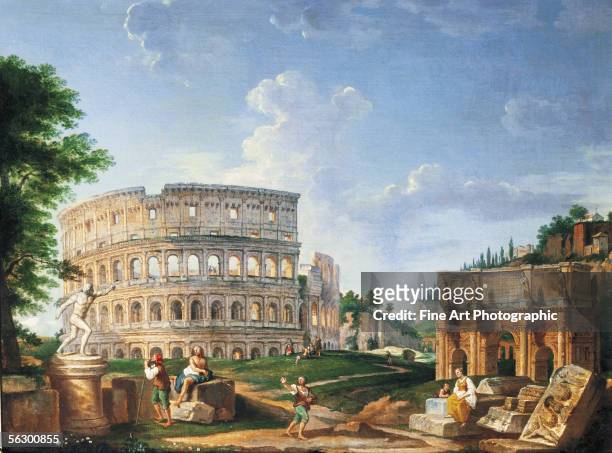The Colosseum, Rom, Italy. Artist b. Circa 1690 d. Circa 1765
