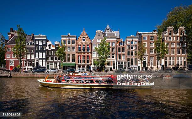 herengracht - amsterdam canal stockfoto's en -beelden