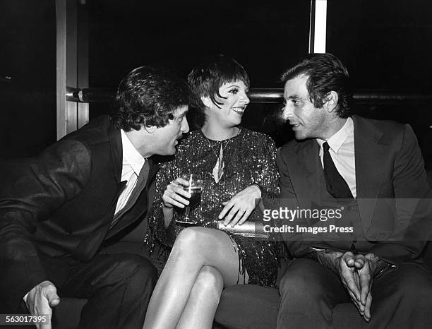 Robert De Niro, Liza Minnelli and Al Pacino circa 1981 in New York City.