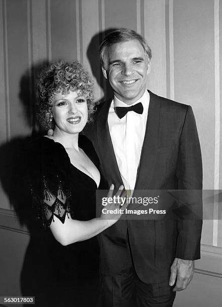 Bernadette Peters and Steve Martin circa 1981 in New York City.