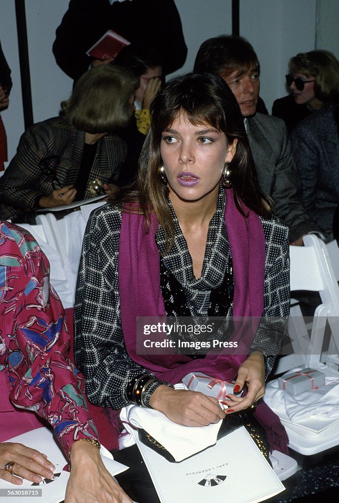 Princess Caroline attends Karl Lagerfeld fashion show...