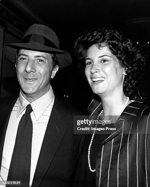 Dustin Hoffman and wife Lisa circa 1984 in New York City.