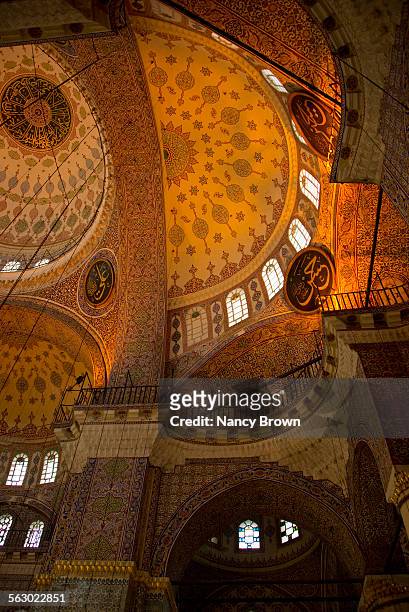 ceiling details, hagia sophia mosque - イスタンブール アヤソフィア ストックフォトと画像