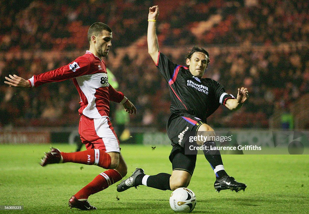 Carling Cup: Middlesbrough v Crystal Palace