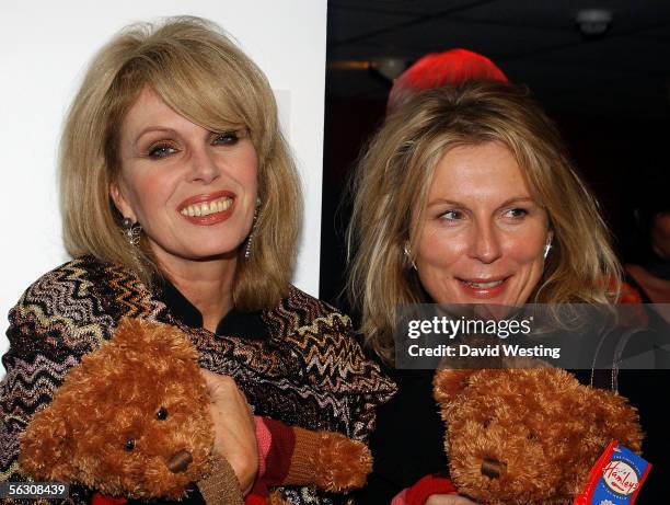 Joanna Lumley and Jennifer Saunders attend the Celebrity Shopping Evening, a shopping event and auction held in aid of Forgotten Children, helping...