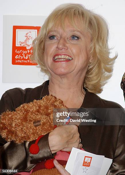 Judy Finnigan attends the Celebrity Shopping Evening, a shopping event and auction held in aid of Forgotten Children, helping disabled children in...