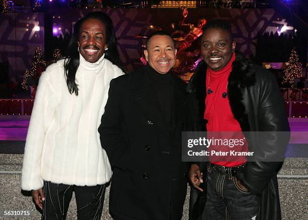 Members of the music group Earth Wind & Fire attend the lighting of the 73rd annual Rockefeller Center tree November 30, 2005 in New York City.