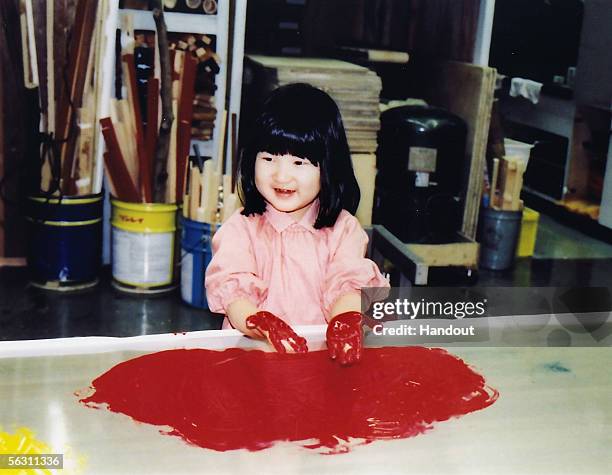 In this Handout Photo released on December 1, 2005 by the Imperial Household Agency, Japan's Princess Aiko, who celebrates her 4th birthday today,...