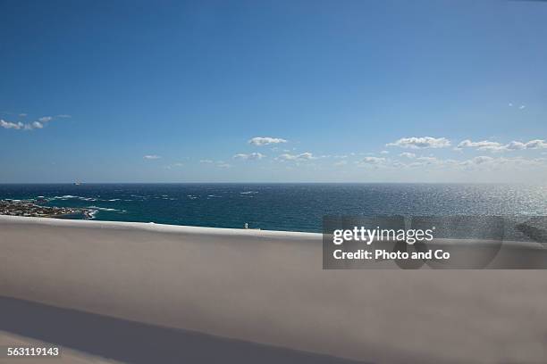 sea along coast greek islands - skyros stockfoto's en -beelden