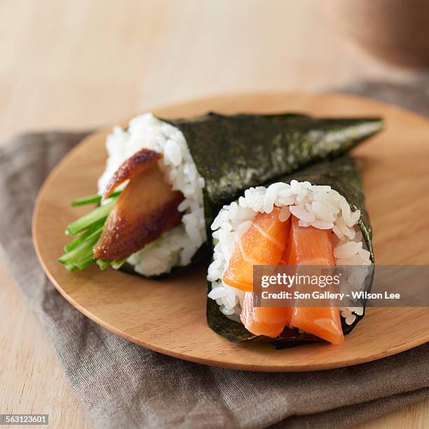 japanese handroll - hand roll stock pictures, royalty-free photos & images