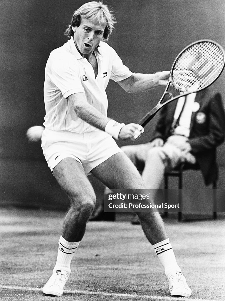 John Lloyd At Wimbledon