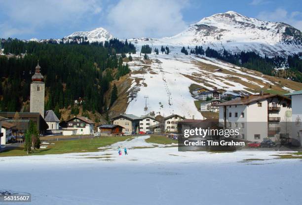 Ski season in Lech, Austria.