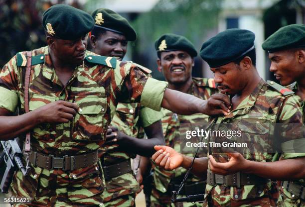 Soldiers, Cameroon, Africa.