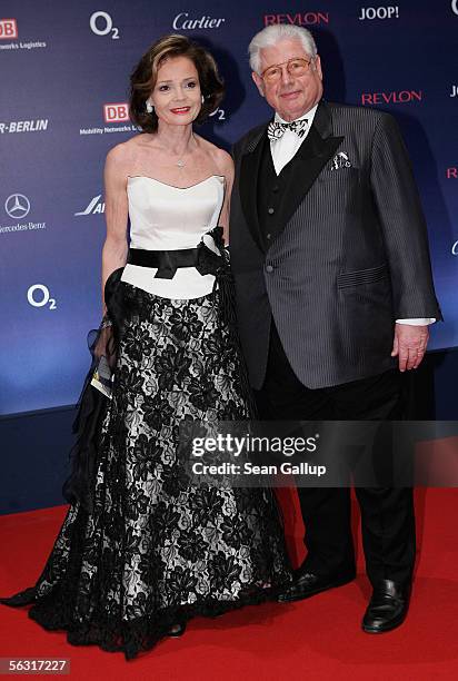 Ann-Katrin Bauknecht and her husband Guenter Bauknecht arrive for the 57th annual Bambi Awards at the International Congress Center on December 01,...