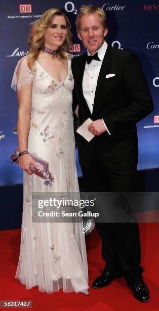 German TV host Johannes B. Kerner and his wife Britta Becker-Kerner arrive for the 57th annual Bambi Awards at the International Congress Center on...