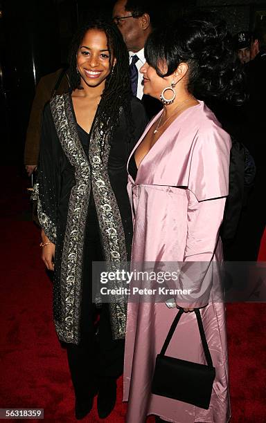 Actress Debbie Allen with her daughter Morgan attend the Broadway opening of "The Color Purple" at the Broadway Theatre December 1, 2005 in New York...