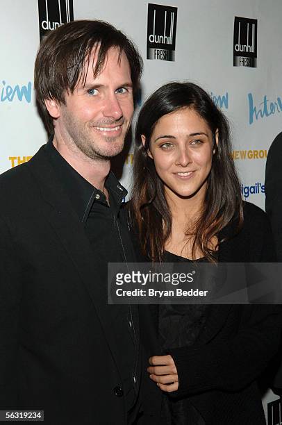 Actors Josh Hamilton and Lily Thorne arrives at the opening night party for "Abigail's Party" at Sascha on December 1, 2005 in New York City.