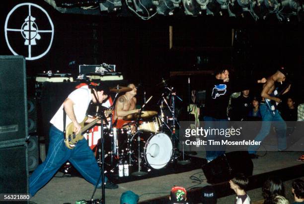 Zack De La Rocha and Rage Against the Machine perform at the Catalyst on November 8, 1992 in Santa Cruz California.