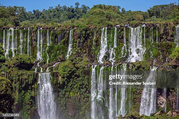 iguazu falls - argentina devils throat stockfoto's en -beelden